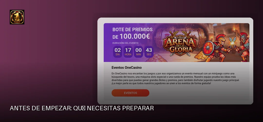 One Casino promotional banner