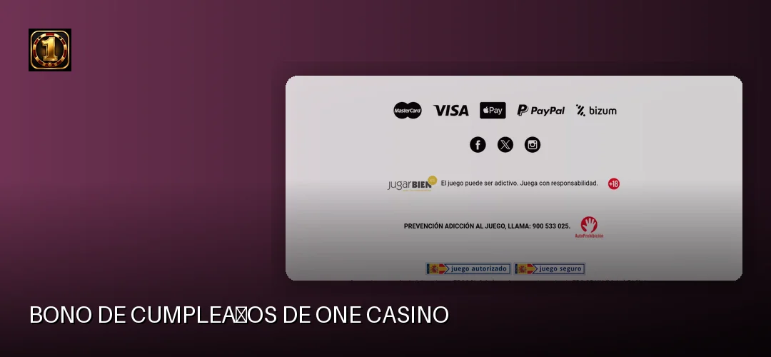 One Casino promotional banner