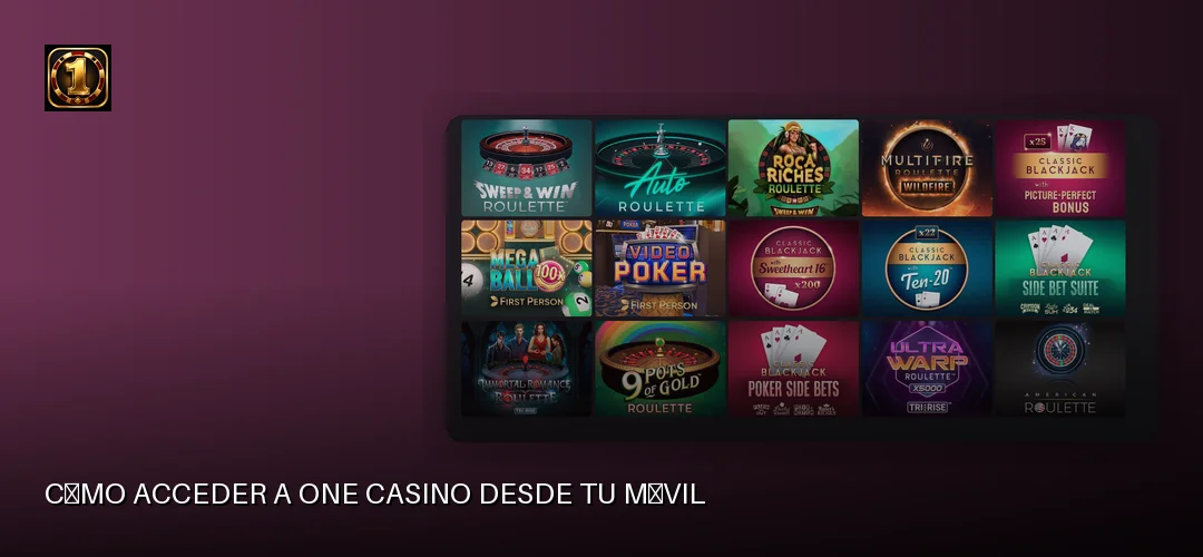 One Casino promotional banner