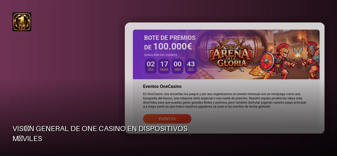 One Casino promotional banner
