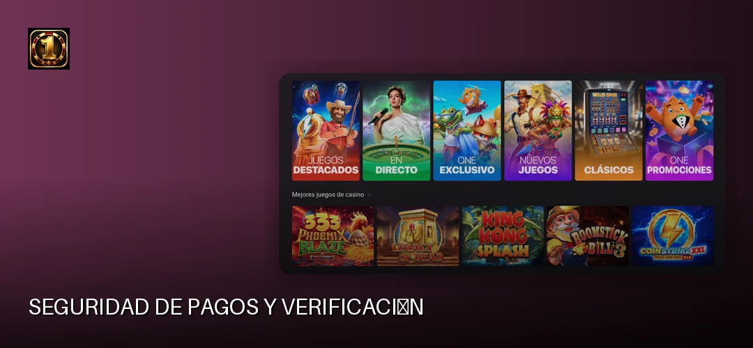 One Casino promotional banner