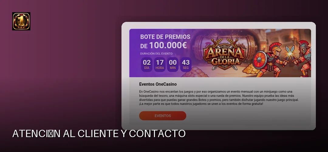 One Casino promotional banner