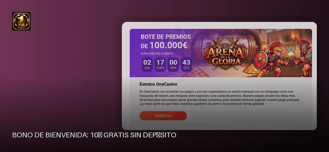 One Casino promotional banner