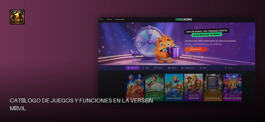 One Casino promotional banner